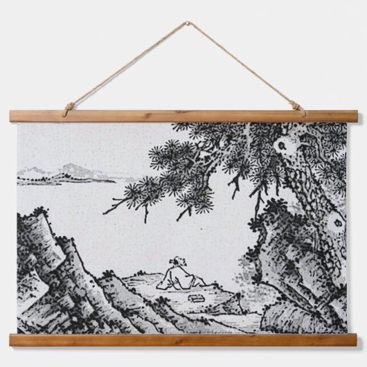 Ophangtapijt oosterlandschap hangend wandkleed (Voorkant)