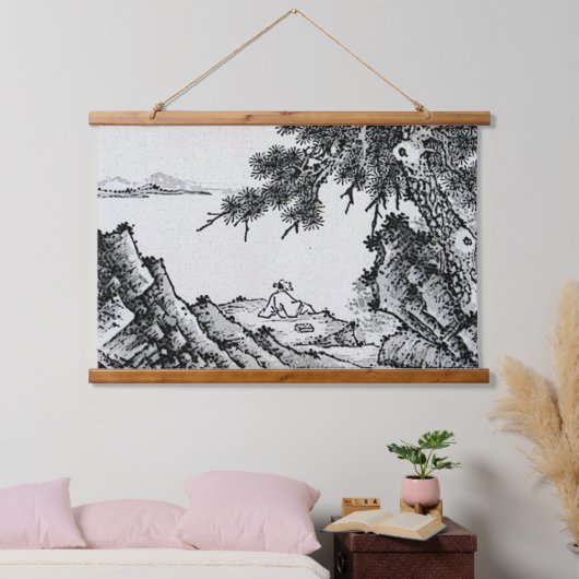 Ophangtapijt oosterlandschap hangend wandkleed (Slaapkamer)