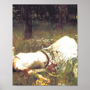 Ophelia 1889, ingediend door John William Waterhou Poster