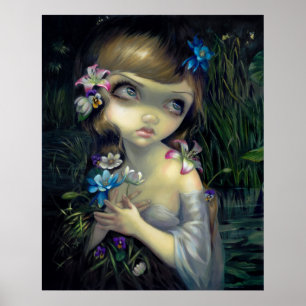 Ophelia ART PRINT Portrait of Ophelia gothic