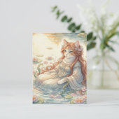 Ophelia as a Cat Briefkaart (Staand voorkant)