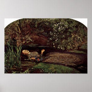 Ophelia by Millais, John Everett (beste kwaliteit) Poster