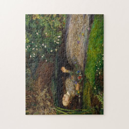 Ophelia, c. 1852 van Sir John Everett Millais Legpuzzel (Verticaal)
