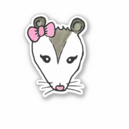 Ophelia de Opossum, Possum, bosbewoner Sticker