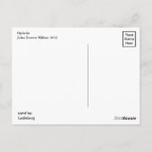 Ophelia door John Everett Millais Briefkaart (Achterkant)