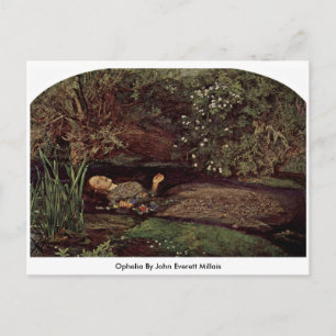 Ophelia door John Everett Millais Briefkaart