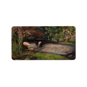 Ophelia door John Everett Millais Etiket