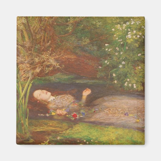 Ophelia door Millais, Victoriaans Kunst Magneet (Voorkant)