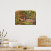 Ophelia door Millais, Victoriaans Kunst Poster (Keuken)