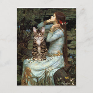Ophelia - Huiskat Tabby Tiger 30 Briefkaart