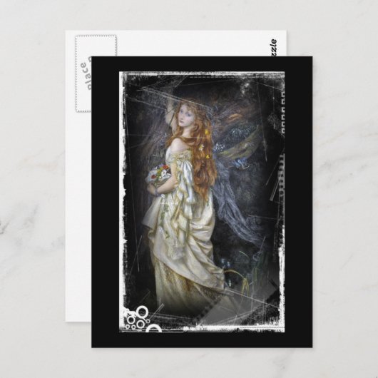 Ophelia in het wit briefkaart (Voorkant / Achterkant)