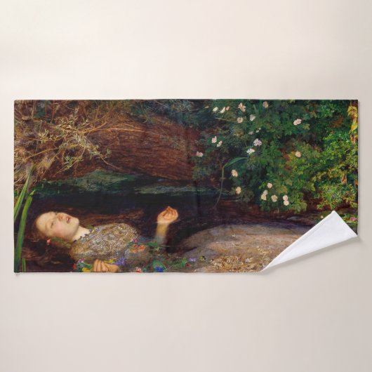 Ophelia, John Everett Millais, 1851-1852 (Serviette de bain)
