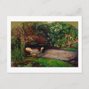 Ophelia, John Everett Millais, 1851-1852 Briefkaart