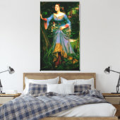 Ophelia ~ John William Waterhouse Canvas Afdruk (Insitu (Slaapkamer))