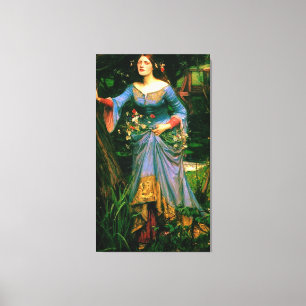 Ophelia ~ John William Waterhouse Canvas Afdruk