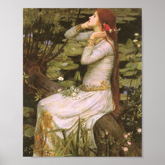 Ophelia John William Waterhouse Poster (Voorkant)