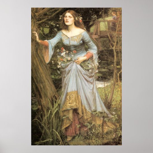 Ophelia - John William Waterhouse Poster (Voorkant)