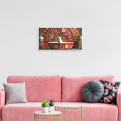 Ophelia neemt een bad canvas afdruk (Insitu (Woonkamer))