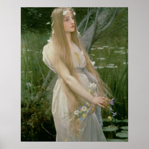 Ophelia (olie op canvas) poster