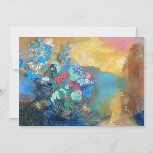 Ophelia onder de bloemen | Odilon Redon (Voorkant)