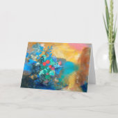 Ophelia onder de bloemen | Odilon Redon Kaart (Voorkant)