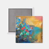Ophelia onder de Flowers, Redon Magneet (Voorkant / Achterkant)
