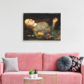 Ophelia Painting door John Everett Millais Canvas Afdruk (Insitu (Woonkamer))