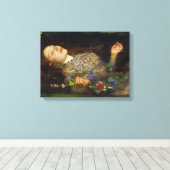 Ophelia Painting door John Everett Millais Canvas Afdruk (Insitu (Houten vloer))