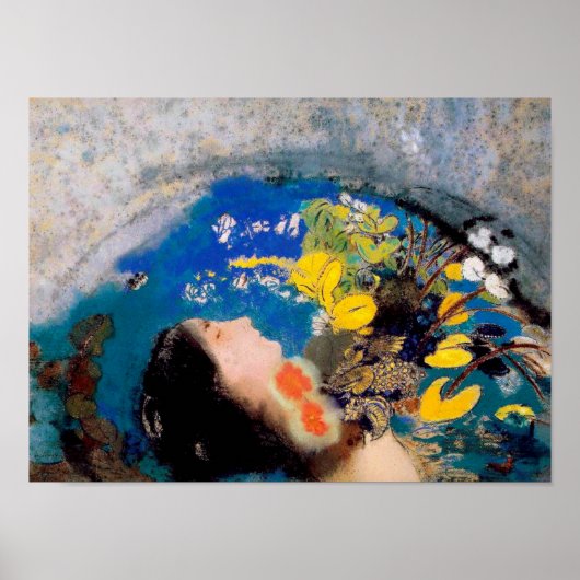 Ophelia, Redon Poster (Voorkant)