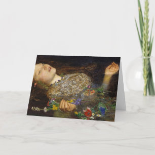 Ophelia schilderij van John Everett Millais Kaart