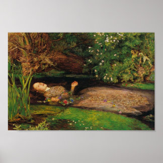 Ophelia - Sir John Everett Millais Poster