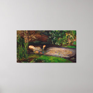 Ophelia van John Everett Millais (1851) Canvas Afdruk