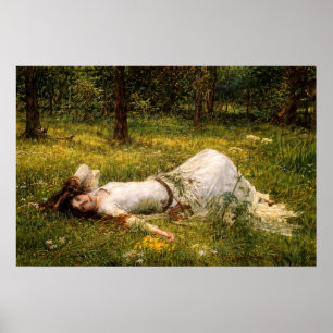 Ophelia van John William Waterhouse Poster