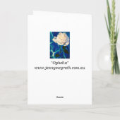 Ophélie - carte vierge (Dos)