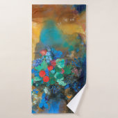 Ophélie parmi les Fleurs, Redon (Serviette de bain)
