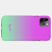Ophete roze en groene ombre Case-Mate iPhone case (Achterkant (horizontaal))