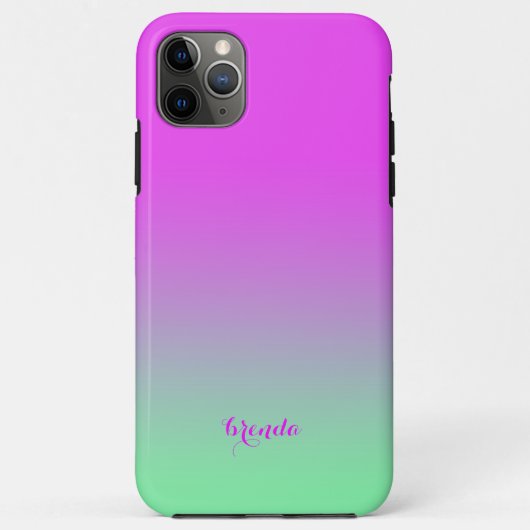 Ophete roze en groene ombre Case-Mate iPhone case (Achterkant)