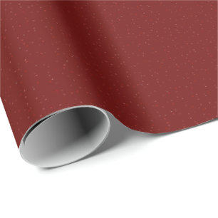 ophisticeerde monochromatische rode spikkels cadeaupapier