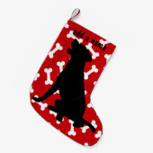 Ophouden van labrador Retriever Kleine Kerstsok (Voorkant (Hangend))