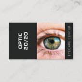 Ophtalmologiste des yeux Carte de visite noir (Devant)