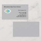 Ophtalmologue Eye Doctor Cartes de visite (Devant / Derrière)