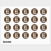Ophthalmic Technician Tech Optometry And Optician Ronde Sticker (Vel)