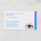 Ophthalmologist Business Card Visitekaartje (Achterkant)