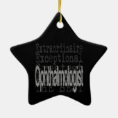 Ophthalmologist Extraordinaire Keramisch Ornament (Achterkant)