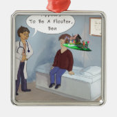 Ophthalmoloog vindt een parade oogvloerbedekking metalen ornament (Voorkant)