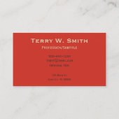 Ophthamologiste vintage Cartes de visite (Dos)