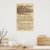 OPIATE PAIN KILLER PATENT MEDICINE POSTER (Keuken)