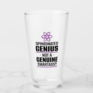 "Opinionated Genius...geen echte slimme kont" Glas
