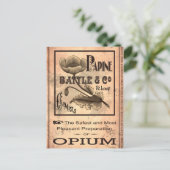 Opium-1883 Briefkaart (Staand voorkant)