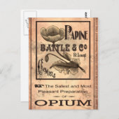 Opium-1883 Briefkaart (Voorkant / Achterkant)